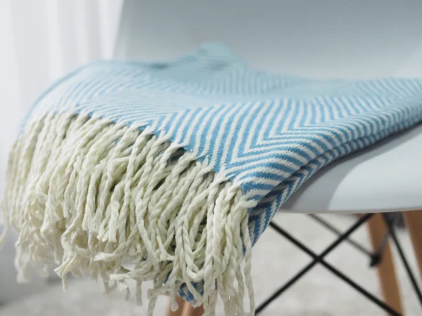 Throw blanket model: Sky Blue