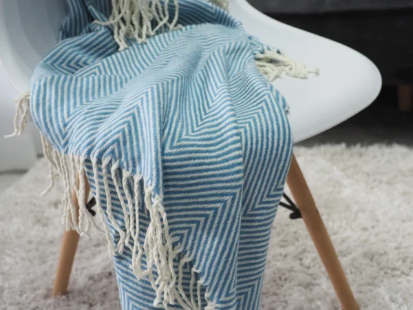 Throw blanket model: Sky Blue