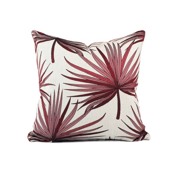 Cushion model: LEAVES-Redcolor-Small-01