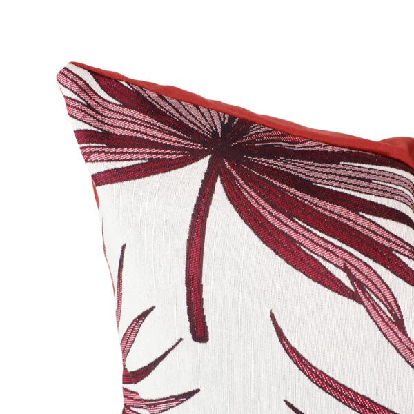 Cushion model: LEAVES-Redcolor-Small-03