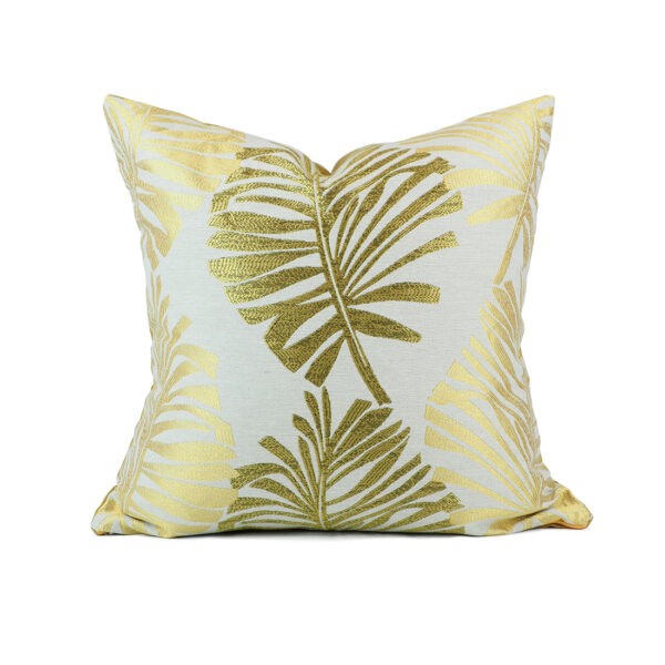 Cushion model: LEAVES-Yellowcolor-Big-01
