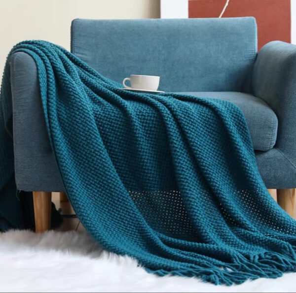 Throws Blanket Knot Blue