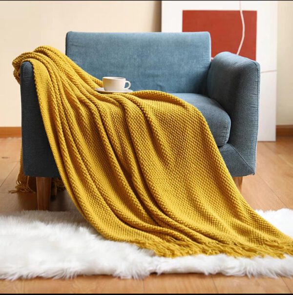 Throws Blanket Moramdi Mustard