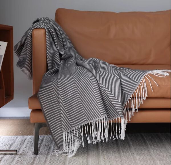 Throws Blanket - Owen Dark Grey