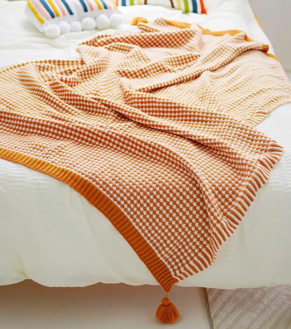 Throws Blanket - Pinto Orange