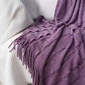 Throws Blanket - Plain - Purple
