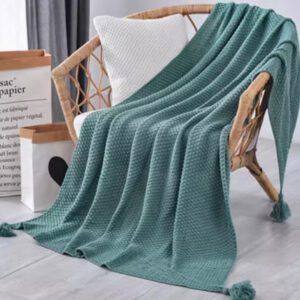 Throws Blanket - Chunky Green