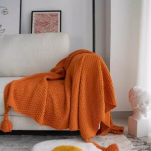 Throws Blanket - Chunky Orange